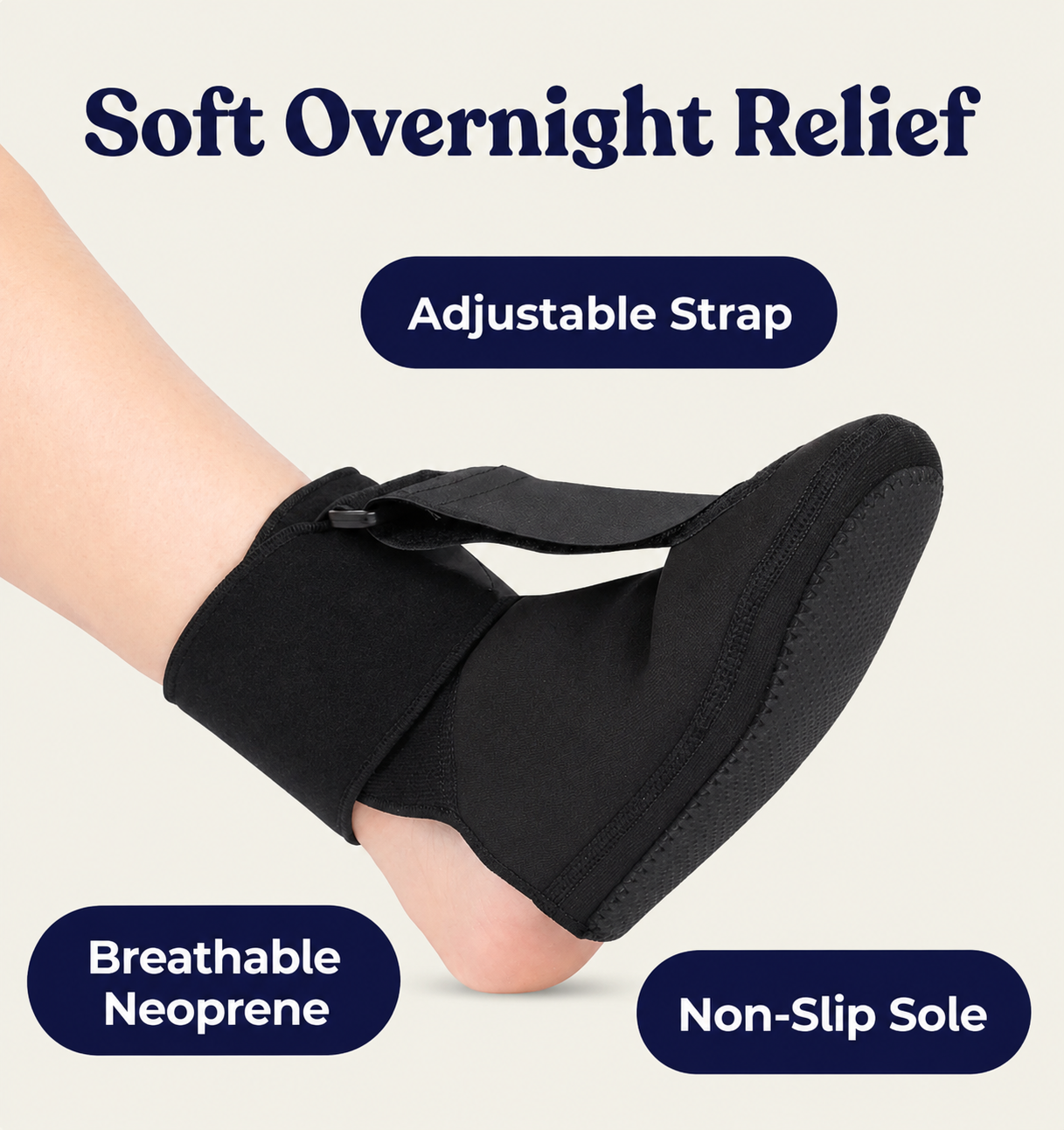 Wake Up Without the Heel Stab — Fixed Overnight While You Sleep