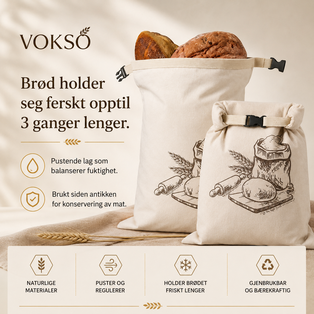Bivoks Brødpose